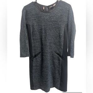 REBECCA TAYLOR Women’s Navy Tweed Shift Dress - size 4